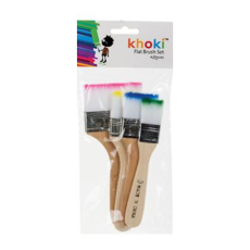 Flat Paint Brush Set - 4 Piece 